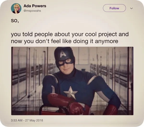 developer tweet